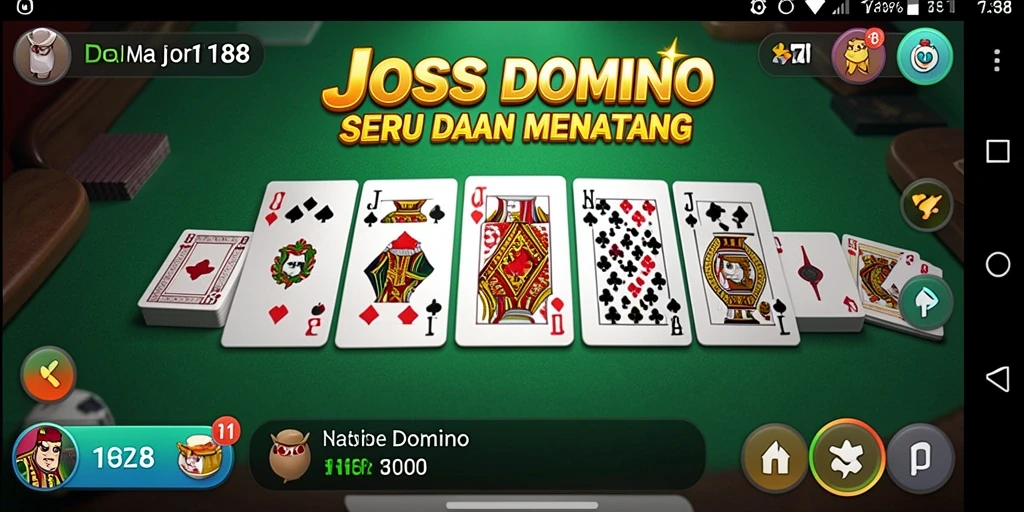 Tampilan antarmuka JOSS188 yang menarik dan interaktif.