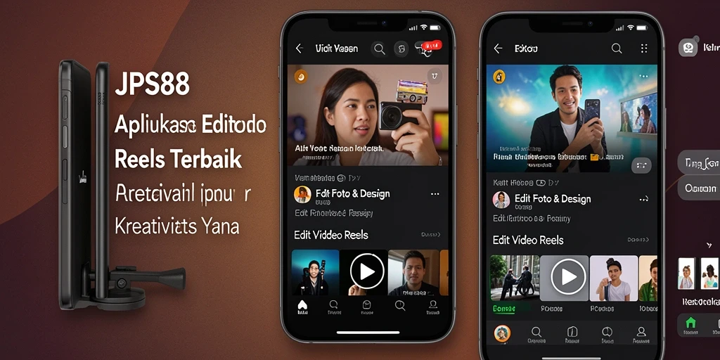Tampilan antarmuka JPS88 saat mengedit Video Reels.
