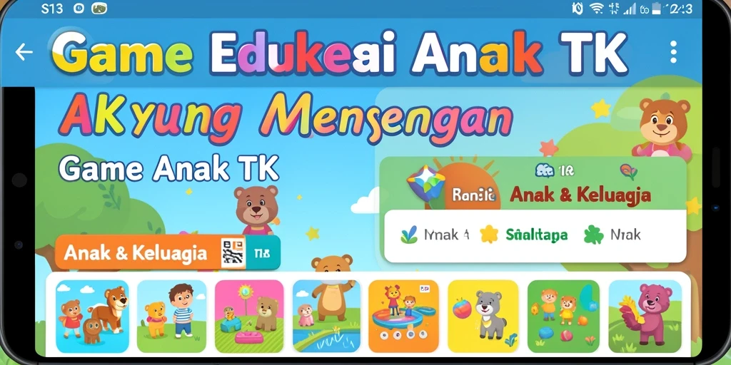 Tampilan menarik dan interaktif dari Game Anak TK S13.