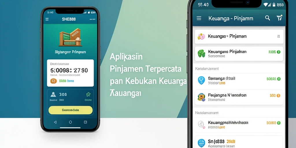 Tampilan antarmuka aplikasi Pinjaman SHE888 yang modern dan intuitif.
