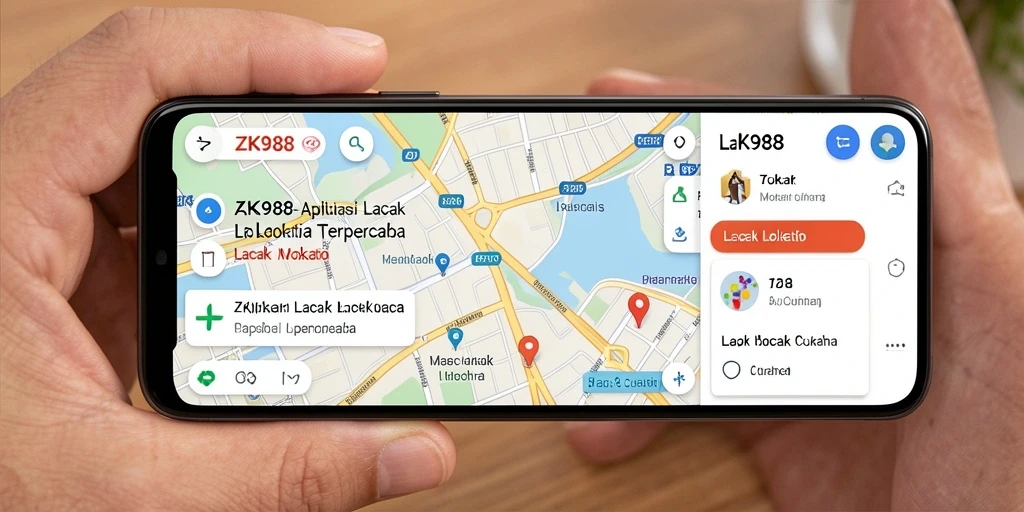 Antarmuka ZK988 dengan fitur pelacakan lokasi yang jelas dan mudah digunakan.